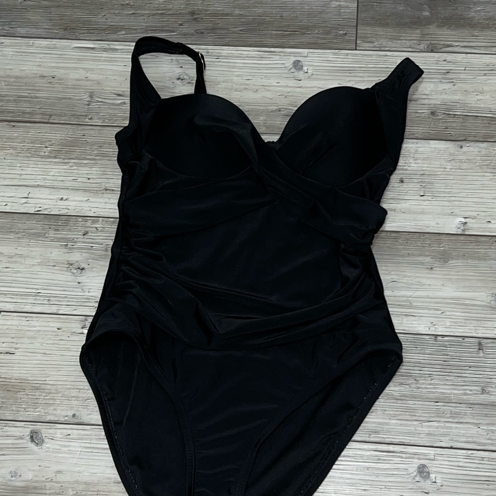 Elegant Black One-Piece Swimsuit
